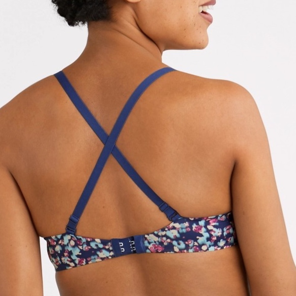 SALE NWT Fabulous Fit T-Shirt Bra in Navy Leopard - Picture 11 of 11